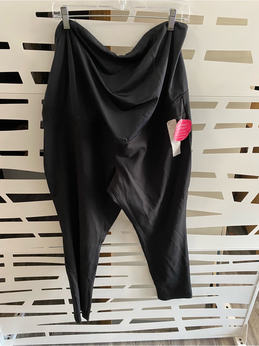High-Waist Black Sculpting Ponte Pants